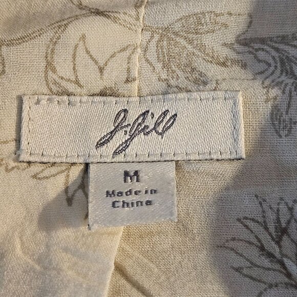 J. Jill Women’s Linen Trench Coat Gray Sage Sz M Quiet Luxury Boho Marketwear - Picture 4 of 15